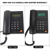 Accessories Caller ID Telephone Wired Phone Multifunction Landline Phone with 10 Sets Shortcuts Key for Office Home Hotel Black