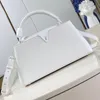 Handle de mode Handle des femmes de créateurs sacs d'épalsine Sacs Capucines mm bb mini bacs en cuir blanc sac à bandoulière aurillon en cuir en cuir femme de luxe sac à main sac à main