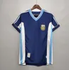 Argentina Retro Soccer Jersey Vintage Football Shirt Maradona 1978 1986 1996 1998 2000 2001 2006 2010 Kempes Batistuta Riquelme Higuain Kun Aguero Aimar Uniforms 55