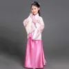 Portez des enfants Hanfu 2023 Costume chinois Kids Flower Girl Robes Traditonal Stage Wear Women Dance Costume Robe de fée adulte D240425