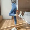 Jeans femminile inverno coreano chic high women women si abbinano tutti pantaloni a matita di deminica densi mantengono il pantalone caldo alla caviglia