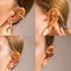 Wide Ear Cuffs Clip on Earrings for Women Without Piercing Pearl Crystal Cartilage Earcuffs Wedding Clips Jewelry 240418