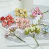 Dekorative Blumen 30pcs 2 cm Seiden Tee Rosenknospen Handwerke künstliche Blumenstrauß Hochzeit Dekoration DIY Wrack Scrapbooking falsches Handwerk