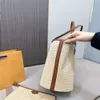 24SS Femmes de luxe pour femmes sacs tissés Sac de seau d'été Paille de la paille de plage