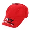 Luxury Designer Brand Cap with Logotipo GW Gym Wer Wer Black/Red Duck Tongue Gat Fashion Fashion Hip Hop Casual Unisex Wholesale Caps