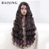 100% Human Hair Full Lace Wigs Front lace wig Rebecca womens wavy long curly hair synthetic fiber headband Xuchang