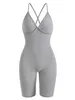 Women's Jumpsuits Rompers Y2K Slim Fashionable Sexy Knitted Pit jumpsuit Y240425