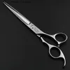 Hair Scissors 7 inch Professional Hair Cutting Scissors hairdressing Barber Salon Pet dog grooming Shears BK035 LY191231 Q240425