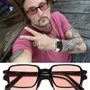 Nouvelle lunettes de soleil Tint de hipster Concise Square UV400 Unisexe légèrement unisexe MOS FILLRIM Fullrim pour prescription 50-21-145 Case de conception complète des lunettes