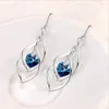 Boucles d'oreilles en peluche de qualité d'oreille plaquée en argent de qualité pour femmes bijoux à la mode