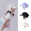 Visors Flower Printing Headscarf Caps Fashionable Sun-Proof Breathable Sunshade Cap Foldable Korean Versatile Sun Hats Ladies