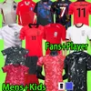 2024 Sydkorea Soccer Jerseys Kids Kit H M Son Hwang Lee 24 25 fans Player Version 2025 Football Shirt T pojkar Training Uniform Män kvinnor hem borta barn