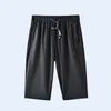 Pantalones cortos para hombres cómodos pantalones elegantes de playa recortada deportes de entrenamiento negro entrenamiento de culturismo