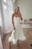Sıradan Elbise Askı Bir Çizgi Uzun Elbise Kadınlar Düğün Konuk Akşam Düz Renk Fırıltı Yüksek Bel Büyük Salıncak Sling Party