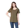 Top maternita magliette mamme emozioni nuove donne maglietta materia t-shirt manica corta top cotone in cotone cerniera ad allattamento al seno abiti in gravidanza sciolti grandi sizel2404