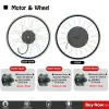 Bicycle 48V 250W500W KIT EBIKE CONVÉNION 13/16AH BATTLE DE BATTLE DE BATUIE Kit de conversion Brushless Hub Motor Electric Bike 20''24''26''29''700C