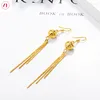 Brincos Dangle Jóias XT Coréia 24K Holcou Ball Tassel Mulheres 916 Prazado de ouro original