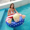 Trump Ring Natming Pool Party PVC Floats Floats Ring de natación inflable para adultos