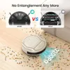 M210 Pro Robot Vacuum: 2200Pa Strong Suction, 120 Mins Runtime, Slim Quiet Self-Charging, WiFi App Remote Connected, Ideal for Pet Hair and Hard Floors.