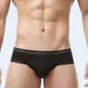 Mentes Luxury Underwear Underpants 3pc Briefes Ice Silk U Souched Men Sexy Lingerie Low-Rise Summer Paleties Man Sea Sea Satin Tiroirs Kecks Thong NZ48