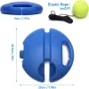 Tennis Heavy Duty Tennis Training Aids Base med Elastic Rope Ball Practice Selfduty Rebound Tennis Trainer Partner Sparring Device