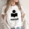 Męskie koszulki Marant femme T-shirt kobiety bawełna harajuku t koszula o nokrena przyczynowo tshirts moda luźna koszulka g220310 Q240425