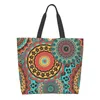 Shopping Bags Tote Bag Ethnic Mandala Travel Shoulder Handbag Purse For Yoga Gym Beach