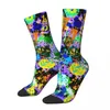 Mujeres calcetines abstractos medias de estampado graffiti carnaval personalizado harajuku invierno anti bacterias corriendo cálido suave