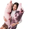 Pillow 50cm 90cm 150cm Big size 3D Printing Simulated Pig Stuffed Pillow Realistic Pig Plush Animal Throw Pillow Sofa Decor Cushion