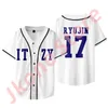 Men's Jackets Kpop ITZY To Be Tour Merch Jersey Logo Baseball T-shirts Women Men Fashion Casual Short Sleeve Tee