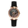 New Swan Assista Tiktok Hot Star Sky Sky Watch Gift Table Reverse Velvet Belt Women Women Watch Women