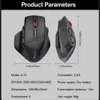 EYOOSO X31 USB 24G Gaming inalámbrico Mouse grande para manos grandes PAW3212 4800 DPI 5 botones Gamer Rice Computer PAPTOP PC 240419