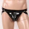 Roupa íntima masculina luxo Jockstrap Bupanties Bupanties Low Rise Bulge Bolsa Bolsa Patente Patente Corte Detecida Zipper Gavetas Kecks Thong B1ny