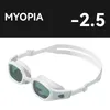 COPOZZ Myopia Swimming Goggles -2 to -7 Optical Swimming glasses With Case Prescription Adult Waterproof Anti Fog Swim Eyewear 240417