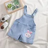 ROMPERS IENENS SOMMER KINDER KINDER COMEN JUMPER PANS DENIM KOMBEITSHERS SHORTS JEANS OUTSER TODDLER SIND SIND GIRL PLAYSITUTSUCHEN HOSSEN D240425