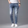 Mens Jeans Designer Jeans Men's Fashion Elastic Spring/Summer Slim Fit Straight Leg Summer Casual Men's Pants Loose Fiting High-End Men's Jeans C6M7