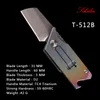 Mini EDC Pocket Messer TC4 Titangriff Griff DIY -Messer Klapperte Messer Tacktical Survival Camping Hunter Männer Geschenk Daumen Slider