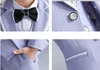 Costumes enfants élégant veste veste pantalon bowtie 4pcs photographie costume garçons robe de mariée enfants smoking ensemble de fête d'anniversaire pour adolescents costume