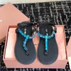 MM Designer Sandals Summer Plaży Kapcie płaskie szkiełki kryminarskie Kwiat Brocade kobiety mężczyzn Dna spiret