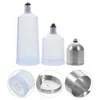 Dinware sets 3 pc's airbrush vervangende pot praktische glazen verffles conserveermiddel beginners portie dispenser opslagflessen metaal