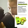 Beschermende uitrusting Childrens Bokshandschoenen PU Leather Sports Boxing Bag Training Handschoenen 240424