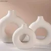 Wazony 1PC White/Beige Ceramic wazon do wystroju nowoczesne dekoracje domowe wazony boho wazony do dekoracji okrągłe wazon pączki vas