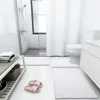 Badmatten olanly luxe chenille badkamer tapijtmat extra zachte dikke absorberende ruige badkleedbad tapijten niet-slip droge pluche badmat badkamer douche