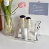 Fack Transparent Desk Organizer Akryl Storage Smycken Makeup Box Stapelbar organisation Håller Hem Dormitory School