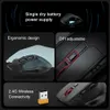 Eyooso X31 USB 24G Mouse Gaming Sem fio para Hands Big Hands Paw3212 4800 DPI 5 BOTÃO GAMER MICE Laptop PC 240419