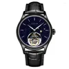 Armbandsur Aesop Tourbillon Mechanical Watches Top Star Sky Clock Hand Winding Movement Business Sapphire Waterproof för män