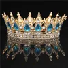 Bijoux de cheveux de mariage Crystal Vintage Royal King Tiaras and Crowns Men / Femmes Conseil de promotion Prom Diadem Ornements de cheveux Bijoux de mariage Accessoires D240425