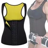 Yoga -Outfit Frauen Sauna Schweißkörper Shaper Weste Shapewear Tanktop Schlampe Taille Trainer Korsett Fitness Fitness Workout Reißverschluss Hemd