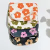 Sacs cosmétiques Sac de toilette de voyage en peluche avec fermeture à glissière Floral Floral Portable Fashion Fashion Clutch Purse for Crayer Sachet
