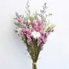 Fiori decorativi eucalipto fantasma stesso bouquet secco vero fiore di cotone rosa margherita piccola fresca in soggiorno casa alto senso della mano